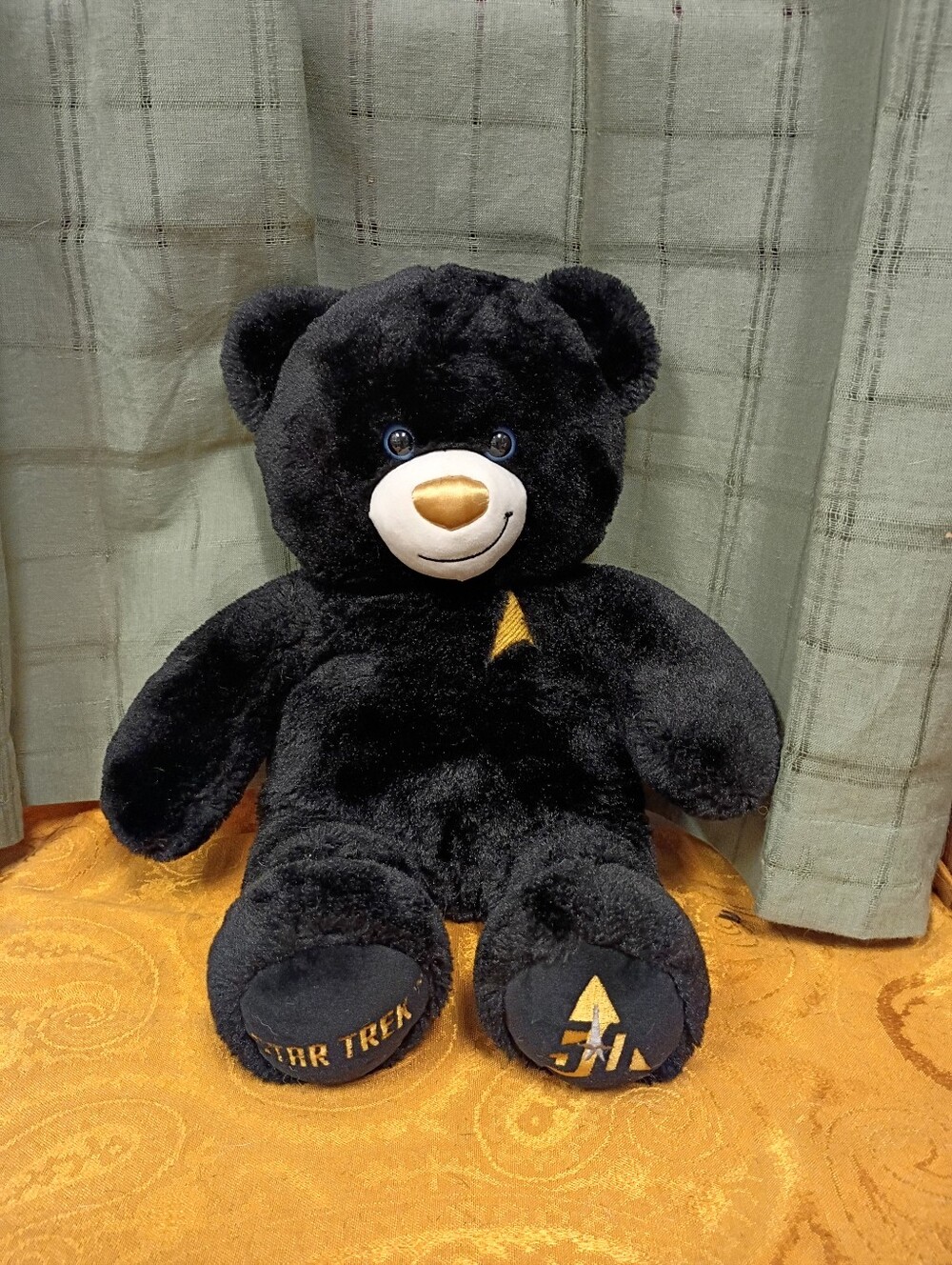 Build A Bear 50th Anniversary Edition Star Trek Plush Bear 2016 Size 17"